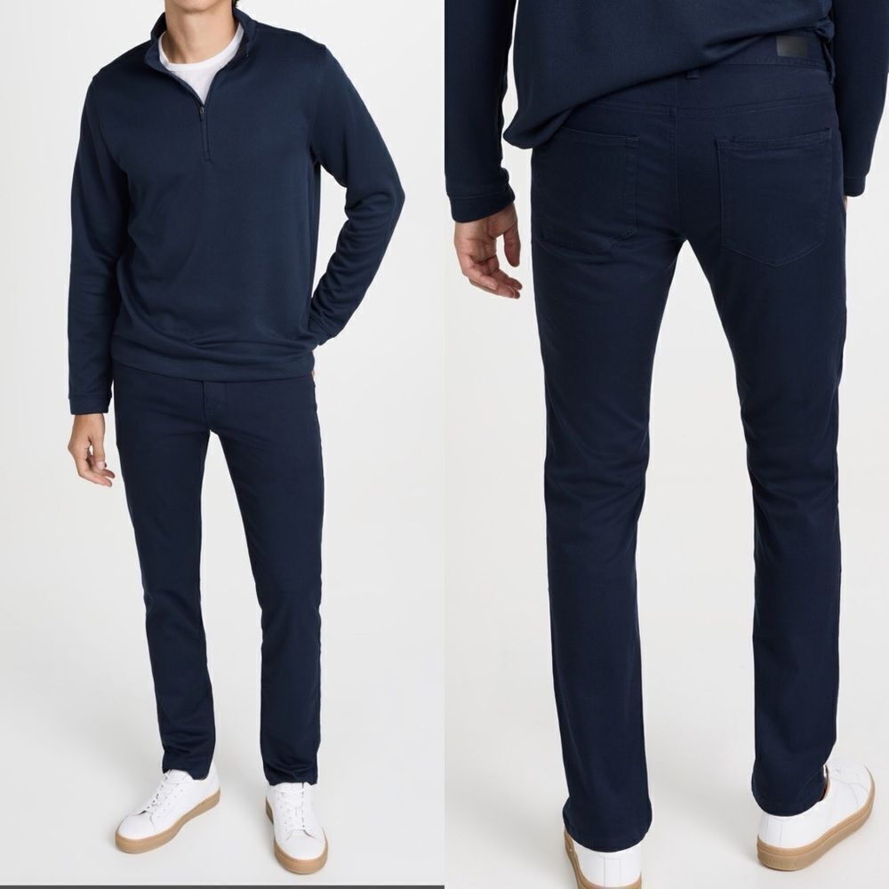NWT RHONE Navy Everyday 5-Pocket Comfort Stretch Cotton Pants Sz 28